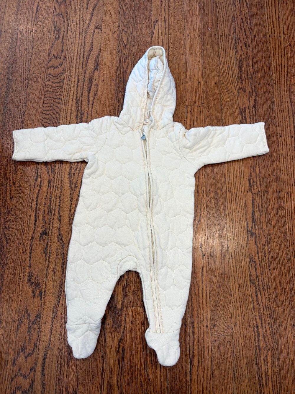 🤍 Burt's Bees Baby Honeycomb Quilted Bunting Snowsuit (3–6M)‎